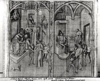 Christ Before Herod, Christ Before Pilate, One of Four Sets for a Performance of the Mystery of the Passion, from Hotel-Dieu, Reims by French School